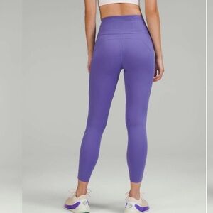 Lululemon Fast + Free 7/8 Tight II * Non-Reflective Nulux 25” Sz 6 Mauve